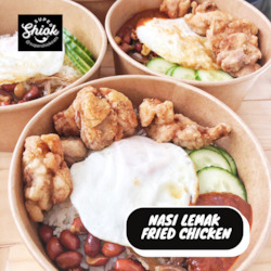 Prepared Meals & Entrées: Nasi Lemak with Fried Chicken Skin
