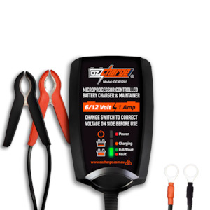 OzCharger 6/12V 1A Battery Charger & Maintainer - OC-61201