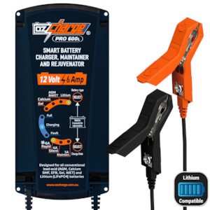 OzCharger 12V 6A Pro Series Battery Charger & Maintainer - OC-PRO600L
