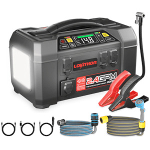 Jumpstarters: LOKITHOR Jump Starter with Pressure Washer Air Compressor 2500Amp-AW401