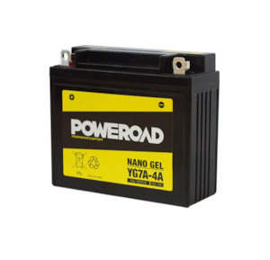 Poweroad Nano Gel Motorbike Battery 12V 7Ah - YG7A-4A