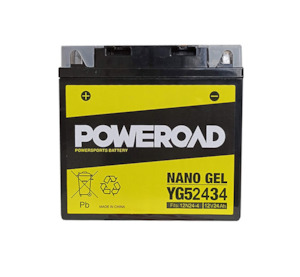 Poweroad Nano Gel Motorbike Battery 12V 24Ah - YG52434