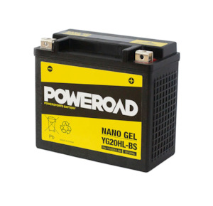 Poweroad Nano Gel Motorbike Battery 12V 20Ah - YG20HL-BS