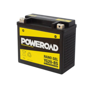 Poweroad Nano Gel Motorbike Battery 12V 20Ah - YG20-BS