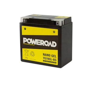 Poweroad Nano Gel Motorbike Battery 12V 21Ah - YG19CL-BS
