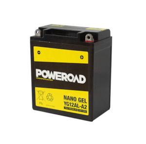 Motorcycle And Watercraft: Poweroad Nano Gel Motorcycle Battery 12V 12Ah - YG12AL-A2