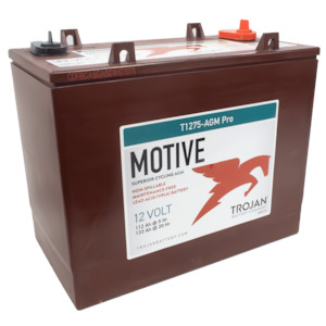 Marine And Boat Batteries: Trojan AGM PRO T1275-AGM-PRO T-1275 AGM Deep Cycle Battery 12v 135AH
