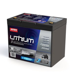 AMPTECH 12V 100Ah LiFePO4 Deep Cycle Battery with Bluetooth ATLS12-100-BT