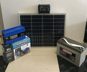 Solar Power: Solar Panel Bundle – 50W Panel, 20A Controller, 120Ah Battery, 1000W Inverter