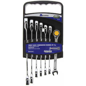 Mechpro Blue Gearless Combination Spanner Set 7 Piece – MPSP100KCRV