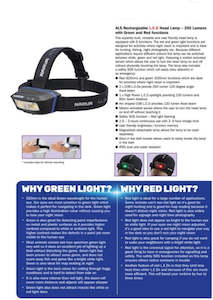 Electrical Accessories: Narva 71427 ALS Rechargeable LED Head Lamp | 180 Lumens with White, Green & Red Functions