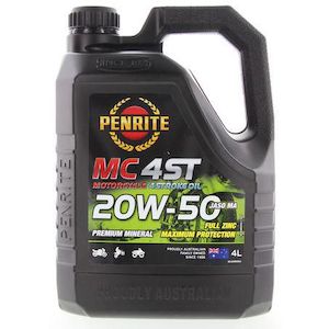 Penrite 4-Stroke 20W-50 Mineral Motorcycle Engine Oil 4L - MC420W50004