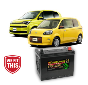 Batteries Chargers Jumpstarters: Toyota Porte Spade Stop-Start Battery (2012-2020) S95