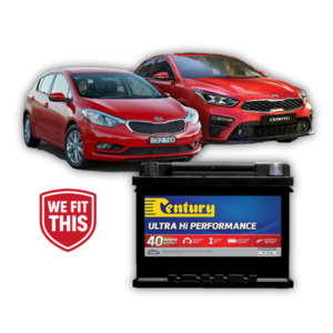 Batteries Chargers Jumpstarters: Kia Cerato Battery (2012-onwards)