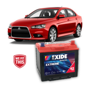 Batteries Chargers Jumpstarters: Mitsubishi Lancer Battery (2007-onwards)
