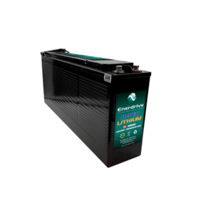 Solar Batteries: Enerdrive B-TEC LiFePO4 Slim Leisure Battery - 12V 100Ah
