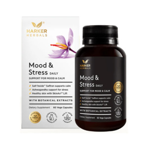Harker Herbals: Harker Herbals Mood & Stress Daily Capsules 60