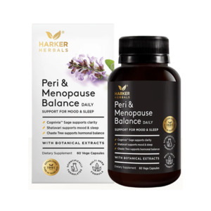 Harker Herbals: Harker Herbals Peri & Menopause Balance Daily Caps 60