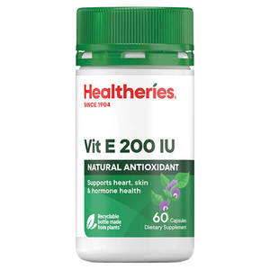 Vitamin E: Healtheries Vitamin E 200 IU 60 Caps