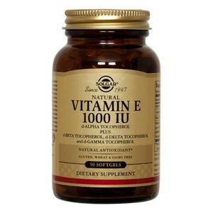 Vitamin E: Solgar Vitamin E 1000IU 50 Vegetarian Softgels