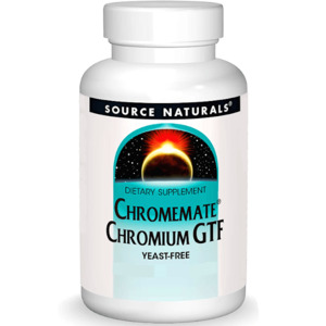 Source Naturals ChromeMate Chromium GTF 60 Tabs
