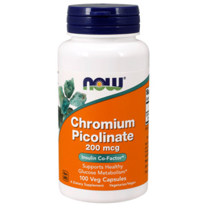 Now Foods Chromium Picolinate 200mcg 100 Caps
