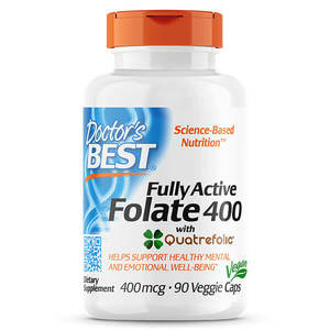 Doctor's Best Fully Active Folate 400mcg 90 Caps ( Fully Active Folate with&hellip;