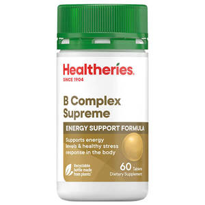 Vegan: Healtheries B Complex Supreme 60 Tablets
