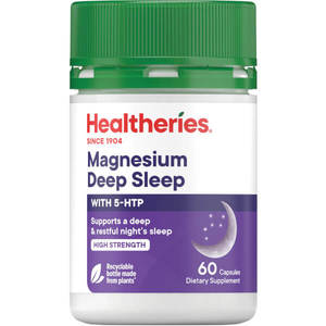 5 Htp: Healtheries Magnesium Deep Sleep with 5-HTP 60 Caps