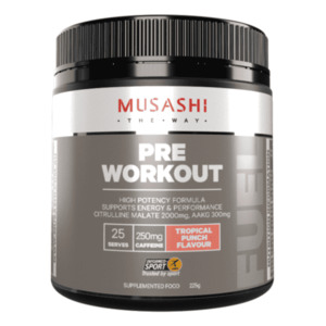 Informed Sport Certified: Musashi Pre-Workout 225g