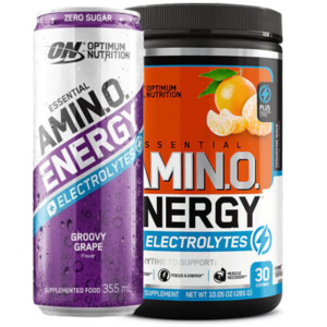 Top 10 Energy Endurance: Optimum Nutrition Amino Energy + Electrolytes 30 Servings + FREE CAN