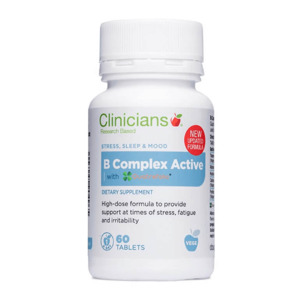 Clinicians Vitamin B Complex Active 60 Tabs