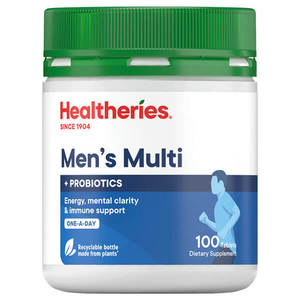 Gifts For Him: Healtheries Men's Multi One-a-Day with Probiotics 100 Tablets
