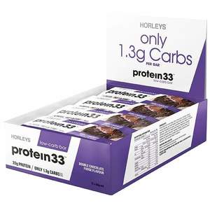 Gifts For Her: Horleys Protein 33 Low-Carb Bars Box of 12