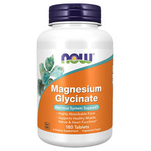 Magnesium: Now Foods Magnesium Glycinate 180 Tabs