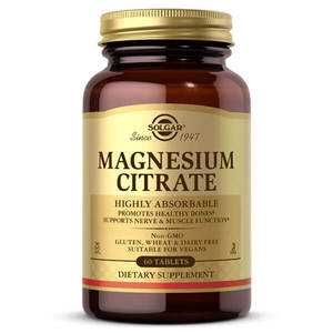 Magnesium: Solgar Magnesium Citrate 60 Tabs