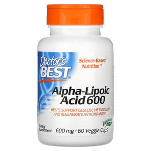 Alpha Lipoic Acid: Doctor's Best Alpha-Lipoic Acid 600mg 60 Caps