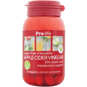 Apple Cider Vinegar: Pro-life Apple Cider Vinegar 50 Chewables