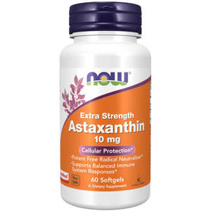 Astaxanthin: Now Foods Astaxanthin 10mg 60 Softgels