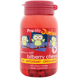 Bilberry: Pro-life Junior Bilberry 240 Chewables