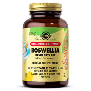 Boswellia: Solgar Boswellia Resin Extract 60 Vegetable Capsules