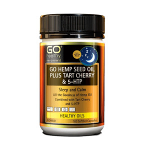 Go Healthy Go Hemp Seed Oil Plus Tart Cherry & 5HTP 100 Softgels