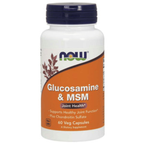 Chondroitin: Now Foods Glucosamine & MSM 60 Caps