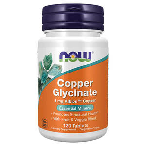 Copper: Now Foods Copper Glycinate 120 Tabs