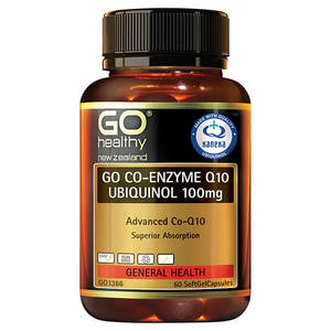 Coenzyme Q10: Go Healthy Go CO-Q10 Ubiquinol 100mg 60 Veggie Caps