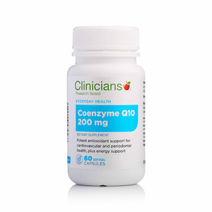 Coenzyme Q10: Clinicians Coenzyme Q10 200mg 60 Softgels