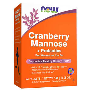 Cranberry: Now Foods Cranberry Mannose + Probiotics 24x6g Packets