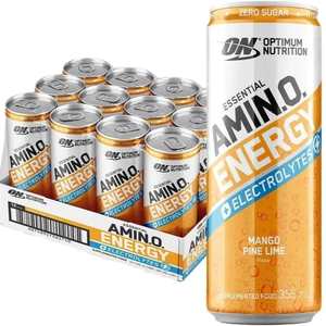 Optimum Nutrition Amino Energy + Electrolytes Sparkling 355ml x12 CLEARANCE Shor&hellip;