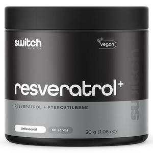 Switch Nutrition Resveratrol+ 30g CLEARANCE Short Dated end of 07/2026