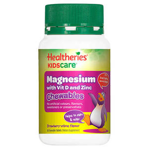 Healtheries KidsCare Magnesium with Vit D & Zinc 60 Chewable Tabs CLEARANCE Shor&hellip;